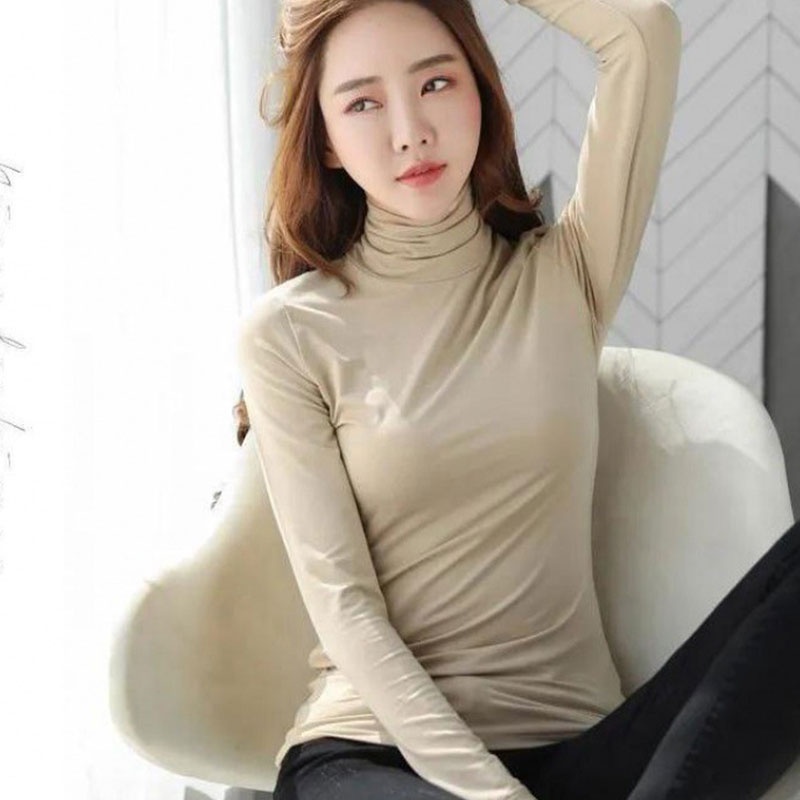 Aphrod Áo Thun Nữ Ngắn Tay Cổ Tròn Màu Trơn Thời Trang