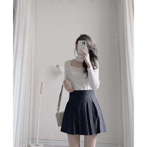 Áo len tăm cổ choker by Samhyewear