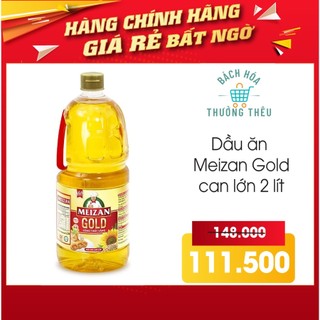 Dầu ăn dinh dưỡng Meizan Gold can 2l