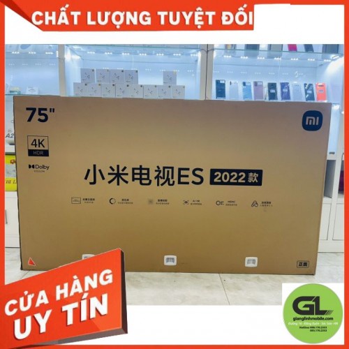Smart Tivi Xiaomi ES75 2022 Series màn hình 4K - 75 inches