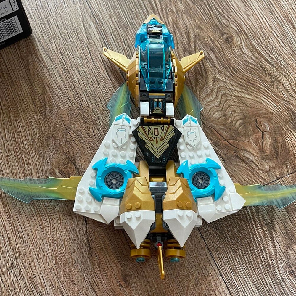 Đồ chơi Lắp ráp Mô hình xếp hình NINJAGO Zane's Golden Dragon Jet 60099