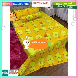 Ga Trải Giường 1m2x1m9,1m4x2m,1m5x2m,1m6x2m,vịt vàng