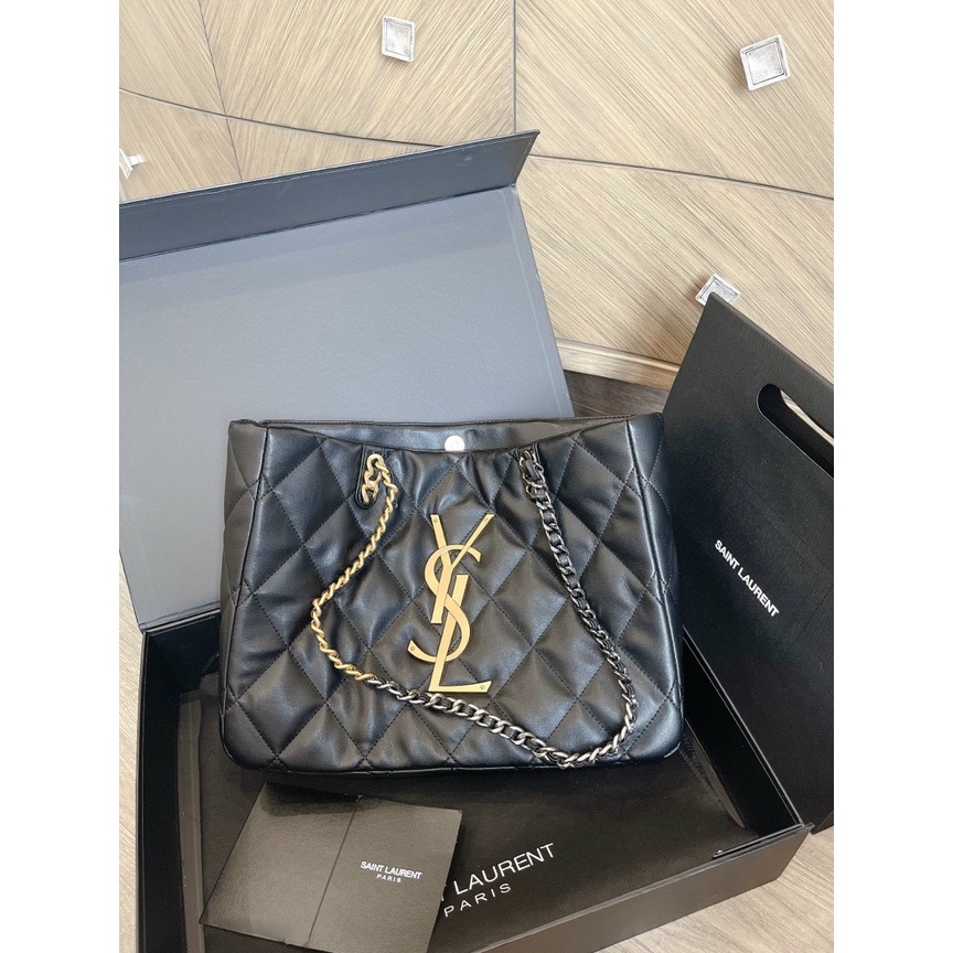Túi YSL chần trám puffer đi chơi ăn tiệc thời trang cao cấp, Size ( 35 cm ) Full box hộp bill