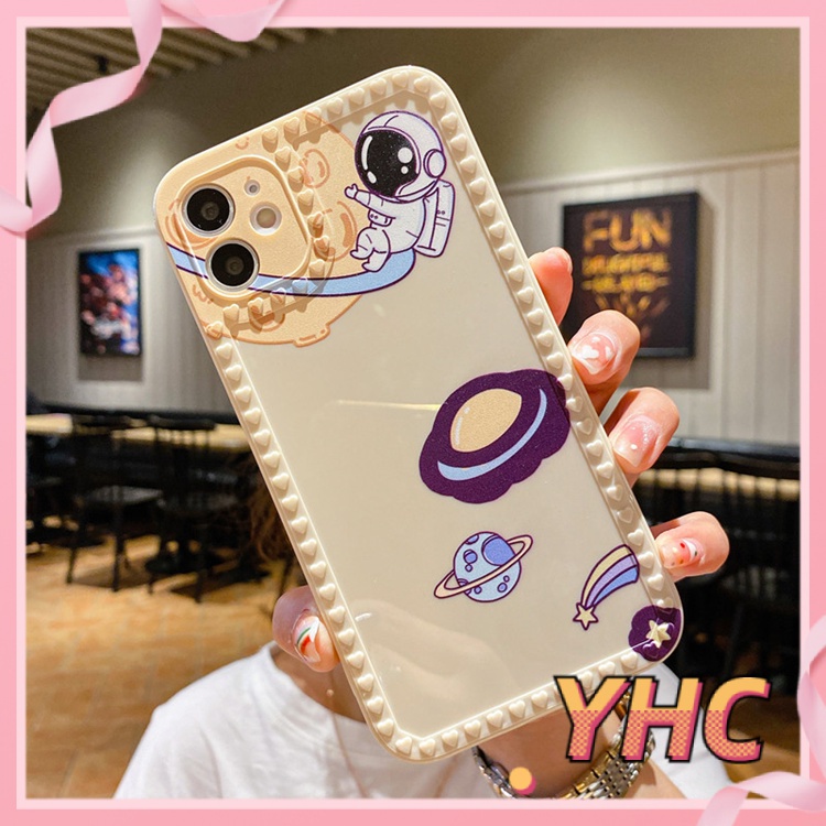 ốp iphone Họa Tiết Trái Tim/Phi Hành Gia Hoạt Hình tương thích iPhone 6s 6splus 7 7plus 8 8plus X XS 11 12 Pro Max Plus Promax-919