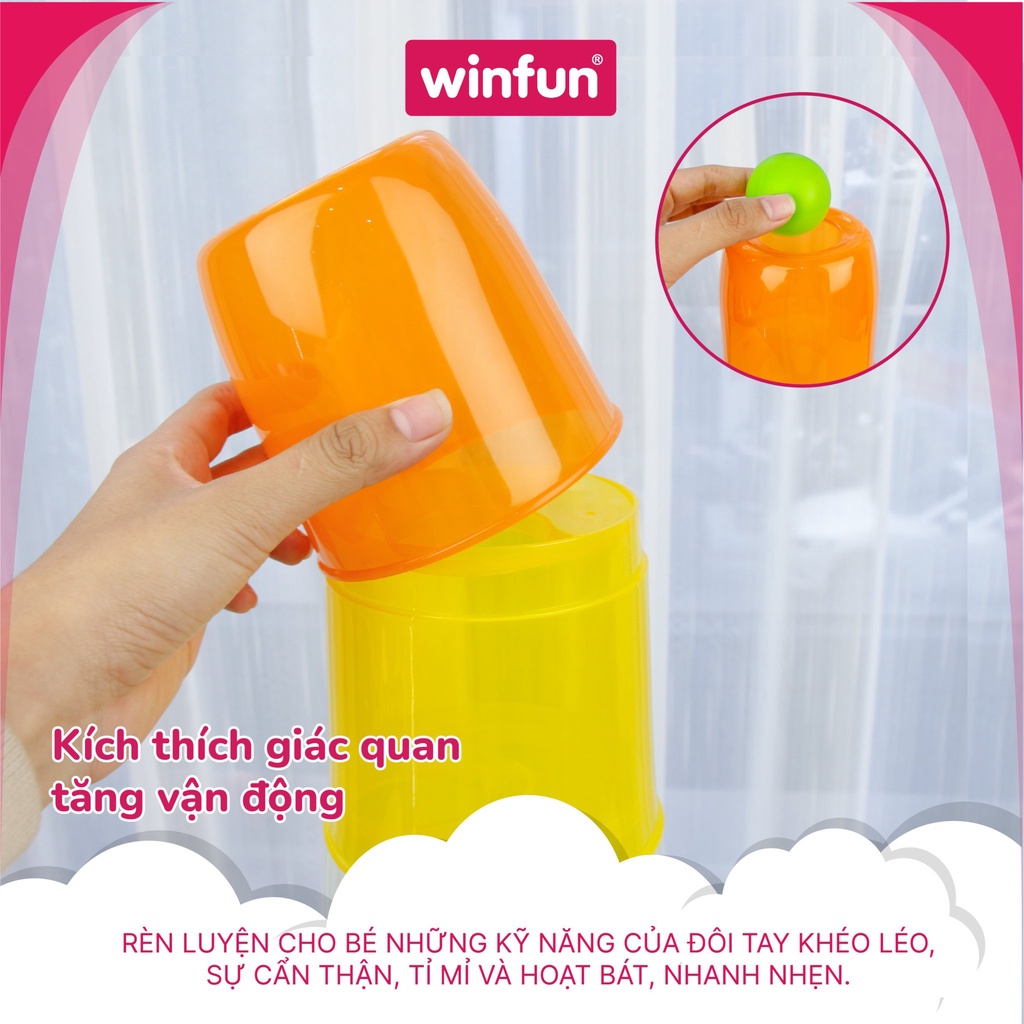 Tháp xếp chồng Winfun 0737 - Phát triển tư duy, kỹ năng và hoàn thiện giác quan , chính hãng