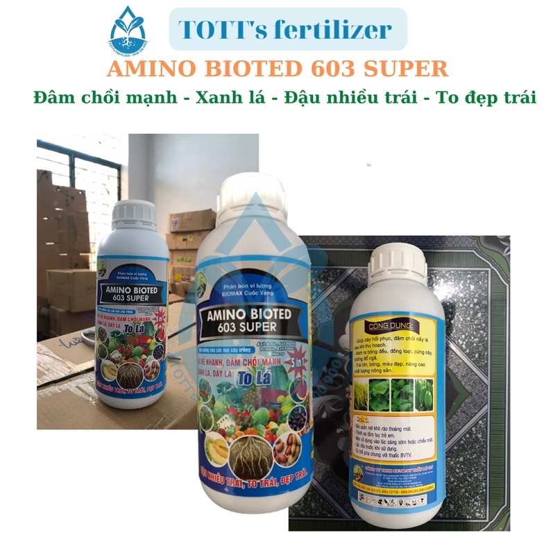 Phân bón lá phục hồi cây suy yếu AMINO BIOTED 603 SUPER