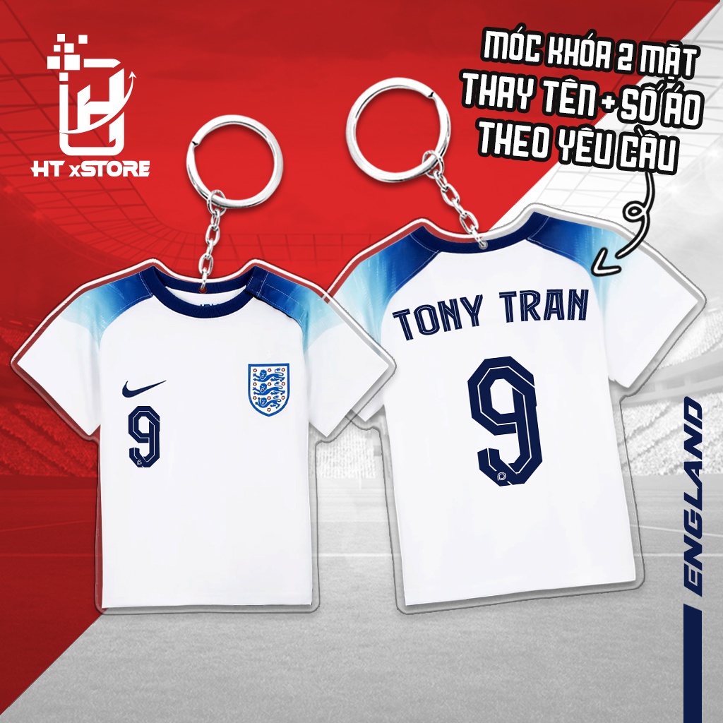 Móc khóa mica thay tên và số áo các đội tuyển quốc gia tranh cúp thế giới 2022,móc khóa bóng đá in hai mặt theo yêu cầu