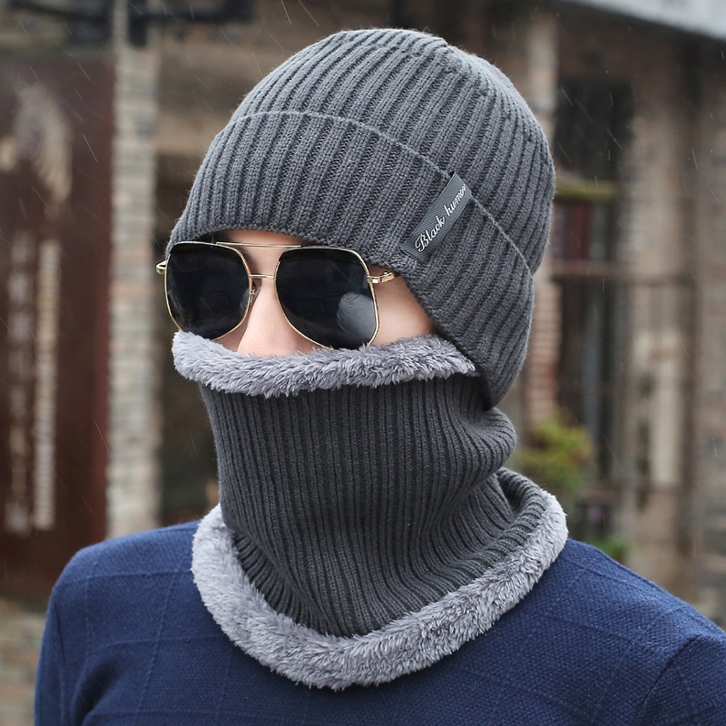 Mũ Len Nhung Mềm Mại Dày Dặn In Chữ Tiếng Anh Thời Trang