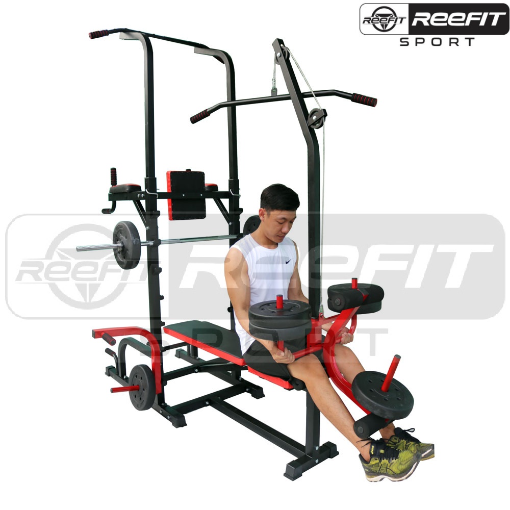 Ghế tập tạ giàn tạ đa năng xà đơn xà kép có kéo xô RF-20350