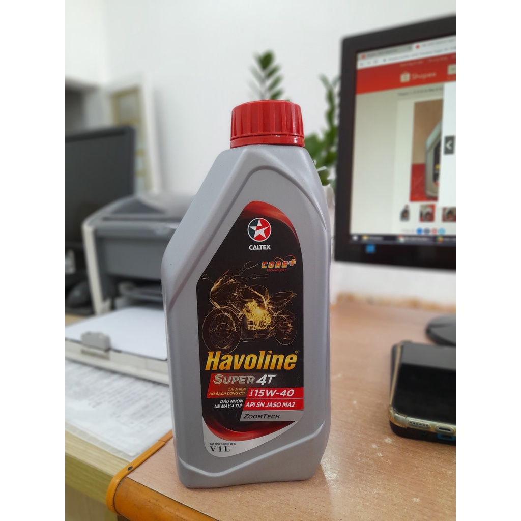 Dầu nhớt Havoline Super 4T 15W-40  / 0.8L 1L