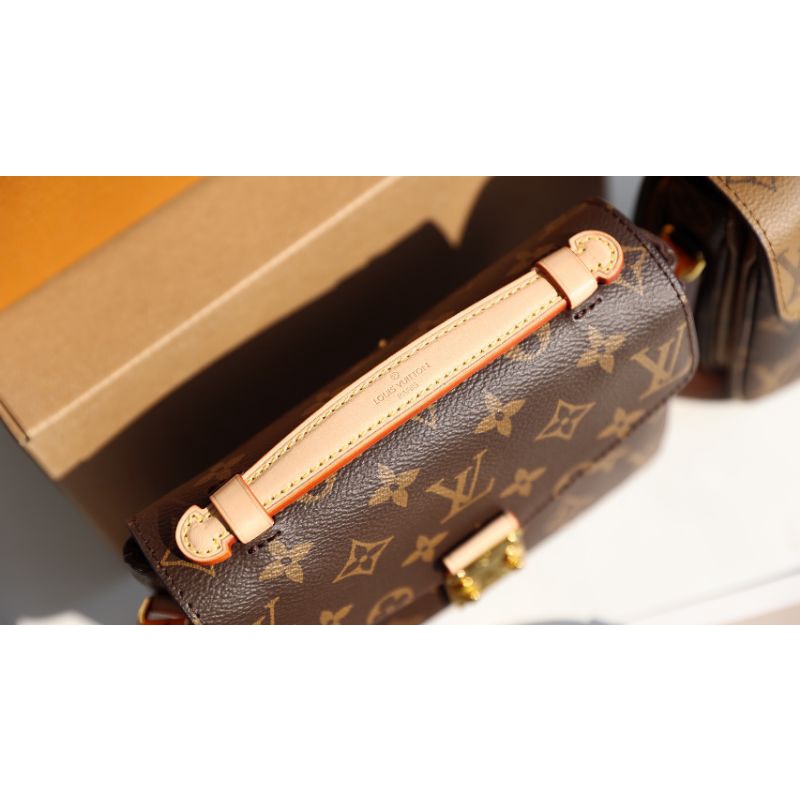 Túi xách nữ LV METIS da thật 100% sz24cm lót da lộn +code da fullbox nam châm (2box)