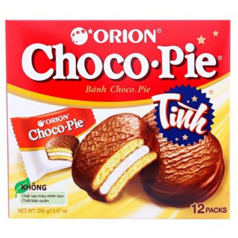Bánh choco.pie hộp 12 cái = 396g. Date mới