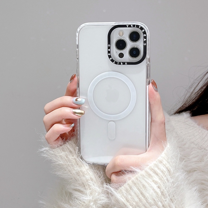 Ốp Điện Thoại PC Cứng Màu Trắng CASETIFY Cho iPhone 14 14Pro 11 12 13 Pro Max