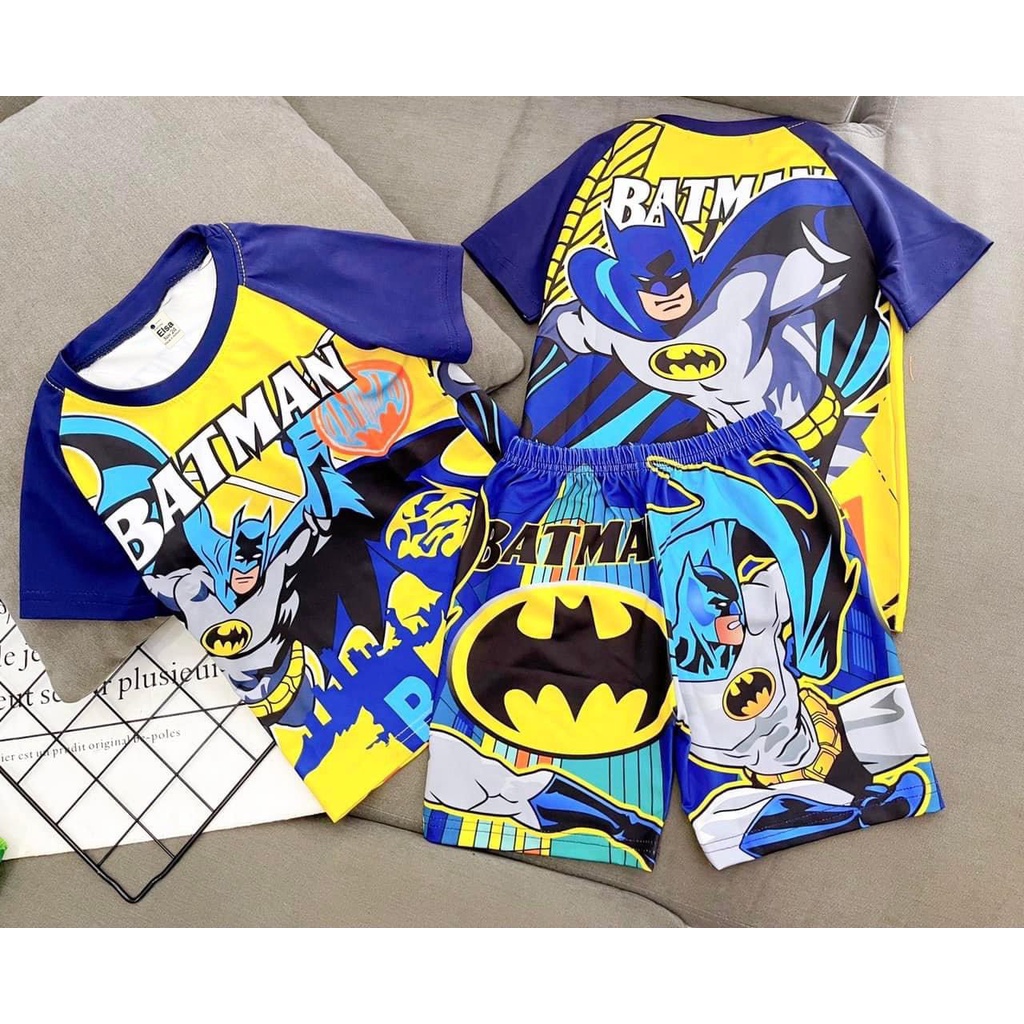 Bộ đồ bé Trai in hình 3D (8-40Kg) chất liệu mềm mịn thoáng mát được các bé Trai yêu thích Bán Chạy Nhất