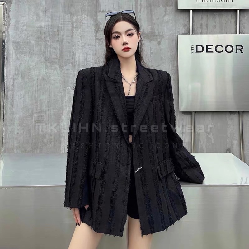 (SẴN) TKLIHN Áo khoác VEST độc lạ cá tính HOT FASHIONITA 2023 Áo khoác BLAZER oversize