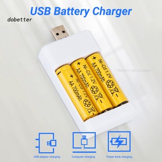Bộ SạC Pin USB 3 Ngăn Cho Pin AA / AAA