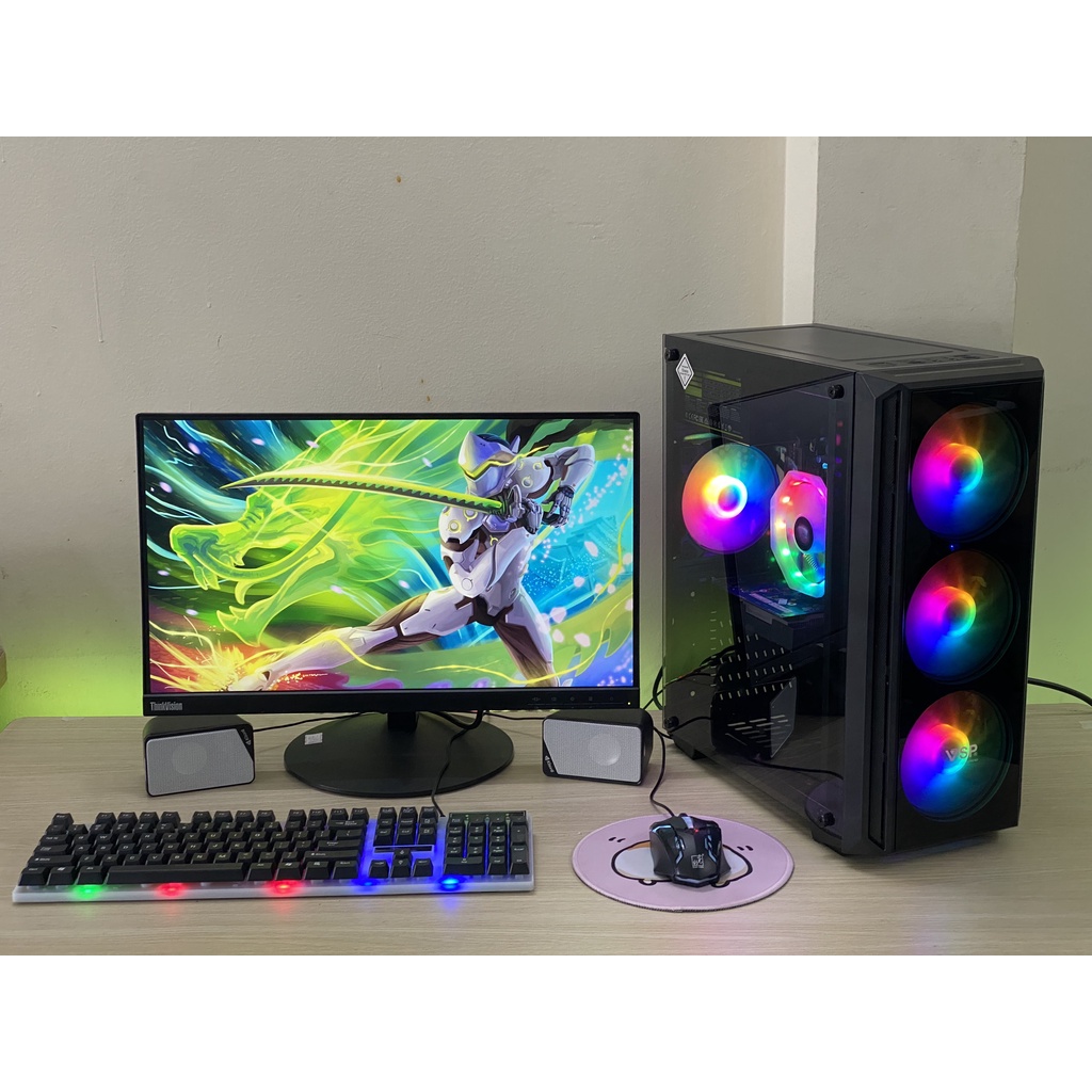 Trọn bộ máy tính i5 siêu nhanh chơi cực mượt Game Liên Minh, Đột Kích, Free Fire, Audition - Màn Hình 22inch siêu nét