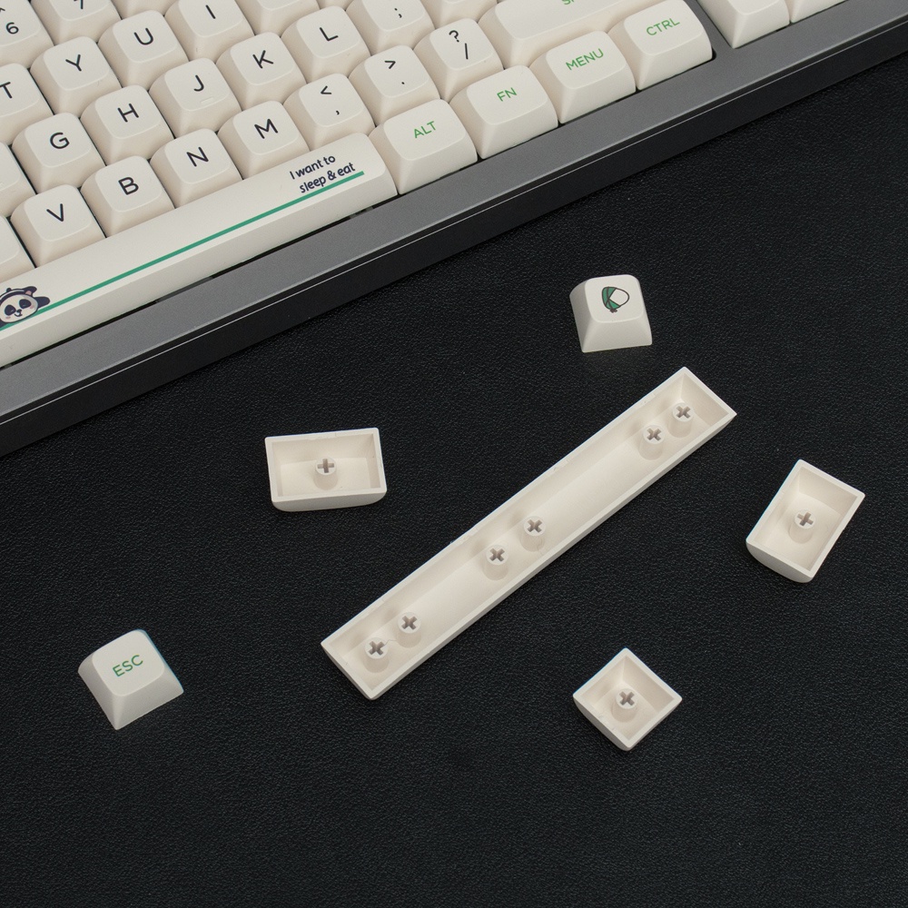 Bộ nút bàn phím cơ Keycap Panda PBT Dyesub - XDA Profile - 132 nút