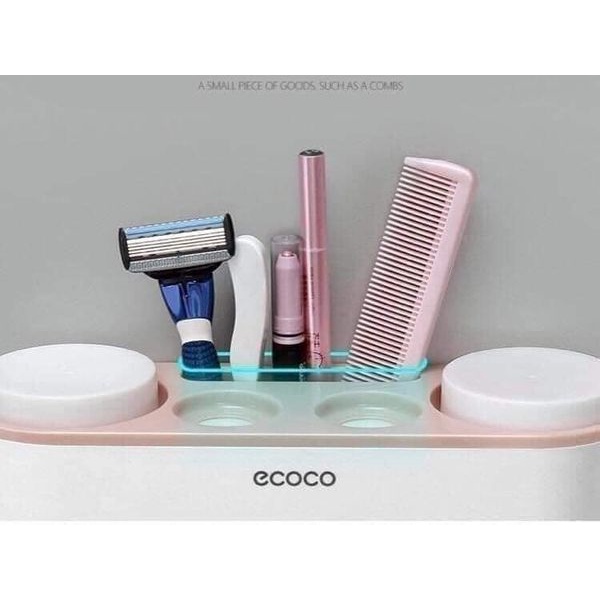Bộ Nhả Kem Đánh Răng Tự Động ECOCO, Hộp Đựng Bàn Chải Đánh Răng, Kệ Để Đồ Phòng Tắm Cao Cấp