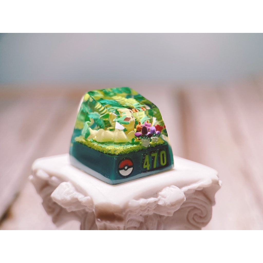 Leafeon Keycap resin pokemon - nút bàn phím cơ - artisan