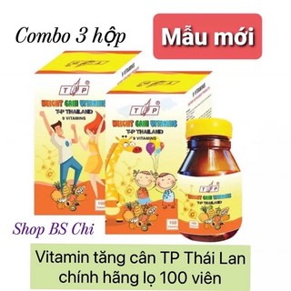Com bô 3 hộp Vitamin Tăng cân TP thái lan 100 viên chính hãng