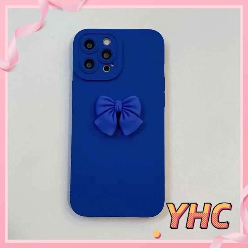 ốp iphone Hình Nơ 3d Màu Xanh Dương tương thích iPhone 6/6plus/6s/6splus/7/7plus/8/8plus/x/xs/xr/xsmax/11/12/13/pro/max/plus/promax-025