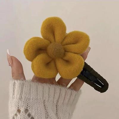 Kẹp Tóc Đuôi Ngựa Bằng Nhung Đính Hoa Lớn Phong Cách Hàn Quốc Ngọt Ngào Cho Nữ