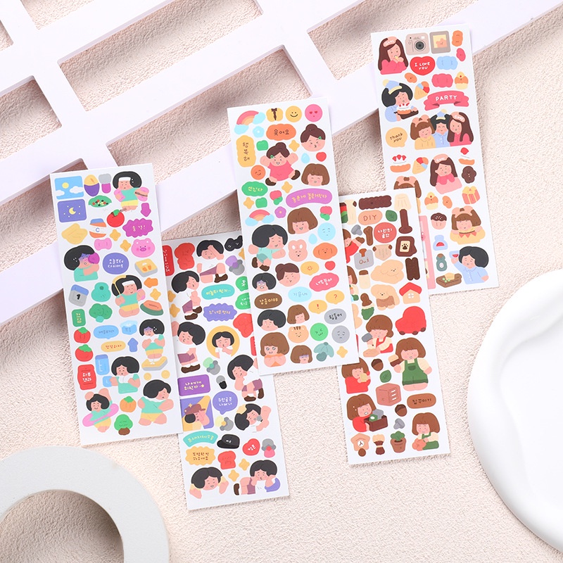 Miếng Dán Trang Trí Hình Cô Gái Dễ Thương GK0209