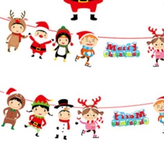 Dây cờ Noel Dây treo trang trí Giáng Sinh 3 mét