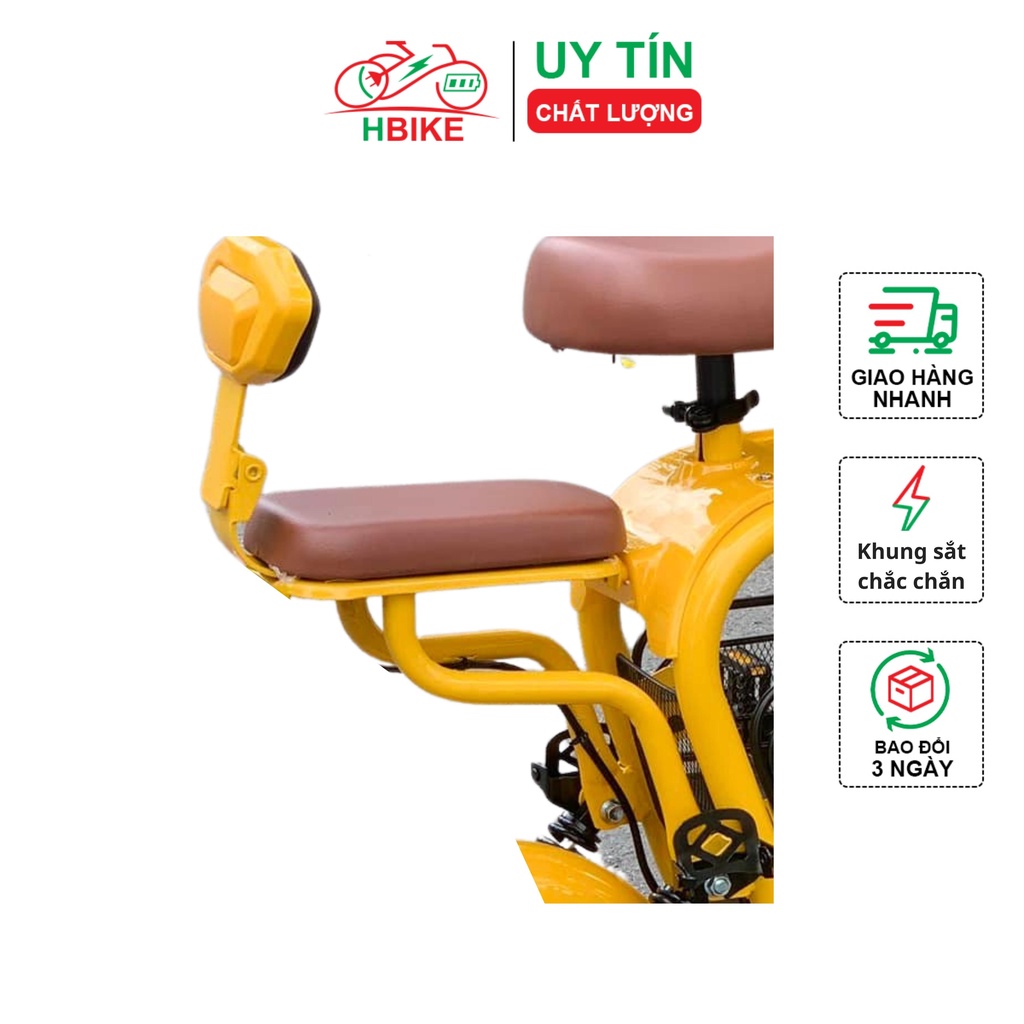 Ghế chế Lihaze, yên sau xe đạp điện có ốc gắn yên Hbike