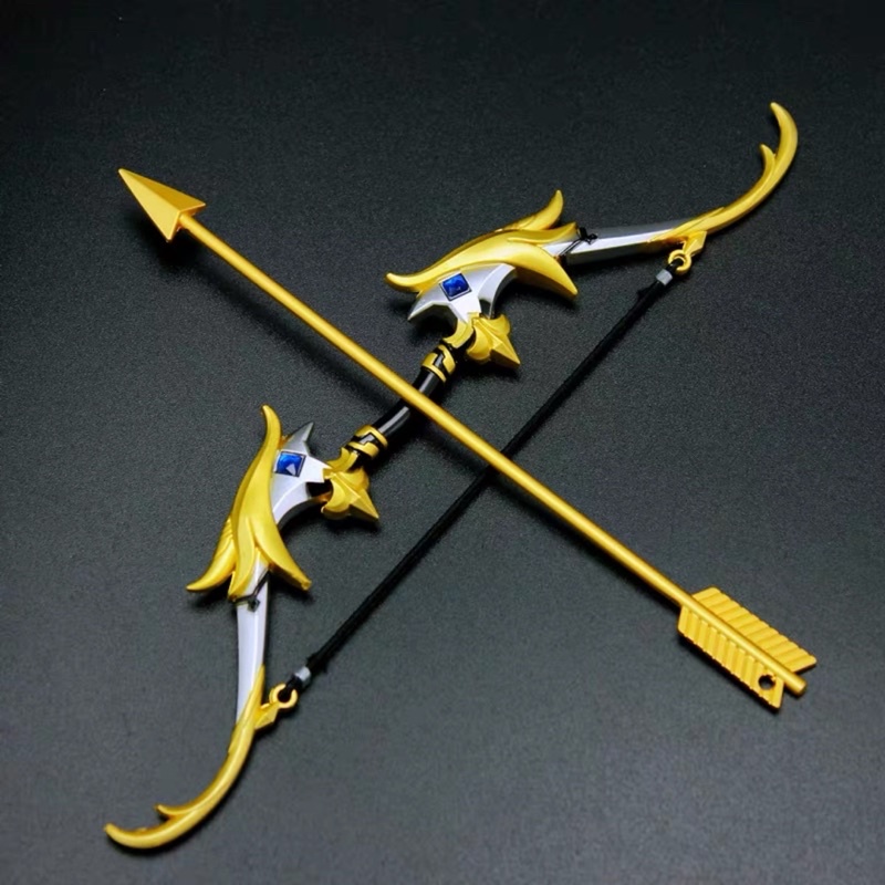 Mô hình Cung trong Genshin Impact Cao Cấp Dài 17cm bằng Kim Loại Mô hình trưng bày trang trí