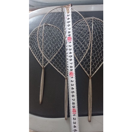 Vợt cá inox 16×21cm + chỉa 60cm