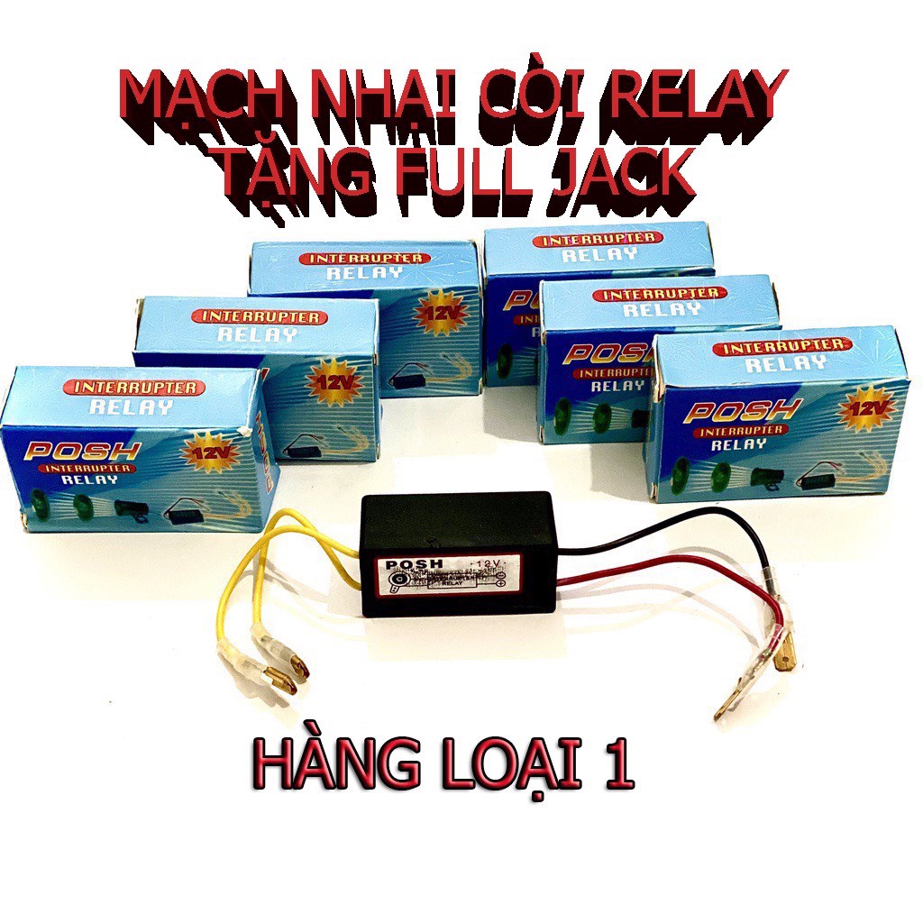 Nhại Còi Xe Máy Posh Sẵn Rắc Cắm Gắn Các Dòng Xe máy, Xe Điện 12V