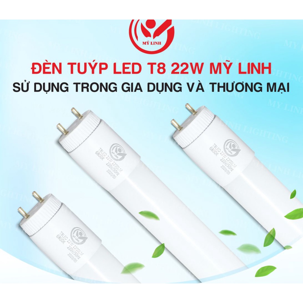 (HCM) Bóng đèn tuýp led T8 1.2m 22W Đầu nhựa - DW-LH0026A - Bảo hành 12 tháng - Mỹ Linh