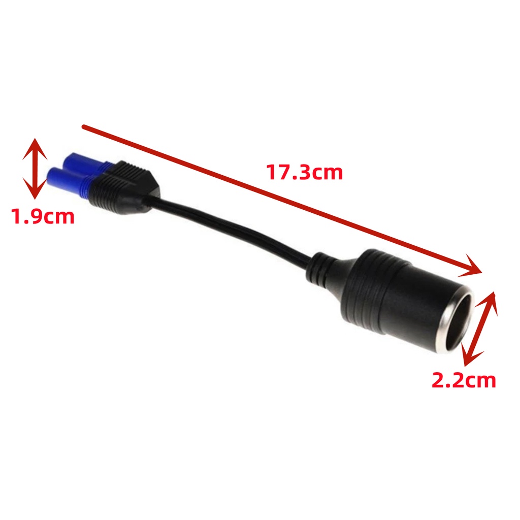 Dây Cáp Bật Lửa EC5 12V DC Cho Xe Hơi