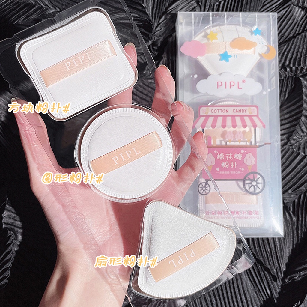 1 Mút Trang Điểm cotton Sử Dụng Kép Thân Thiện Với Da Khô Và Ướt