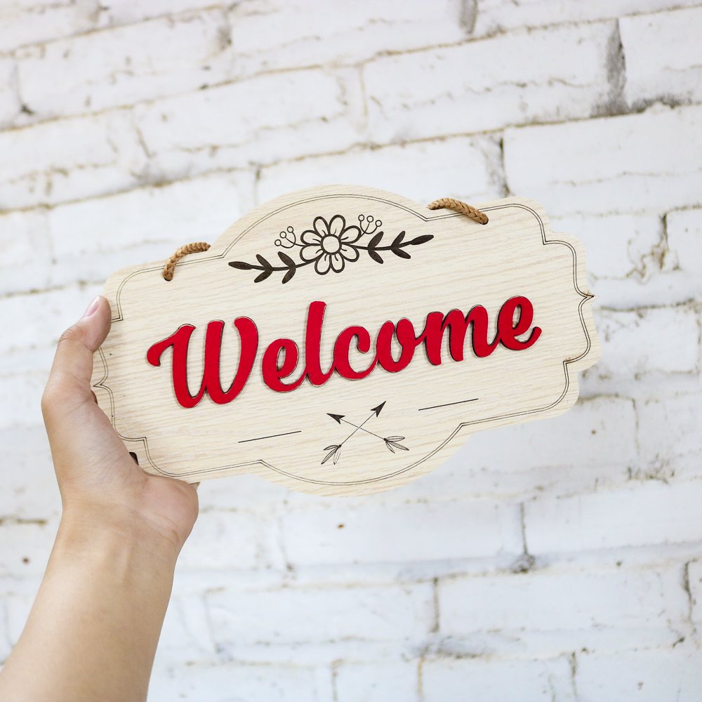 Bảng Gỗ Decor  Treo Tường, Cửa, Trang Trí Gia Đình, Cửa Hàng, Văn Phòng - MỘC DECOR CH01-09