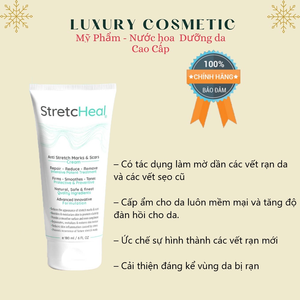 Kem Chống Rạn Da StretcHeal Chính Hãng Made in USA 180ml
