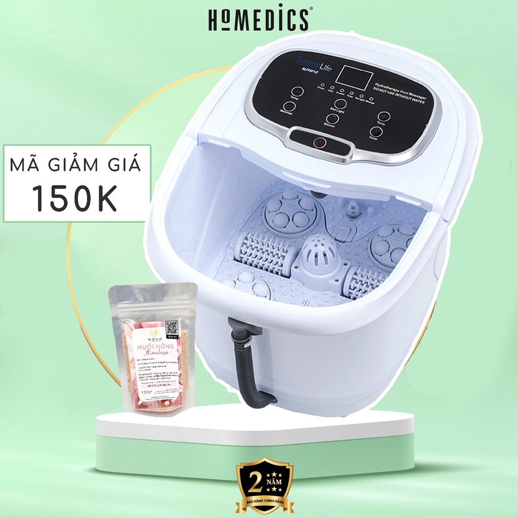 Bồn máy chậu ngâm chân massage cao cấp con lăn tự động Homedics FB-650, SereneLife SL12 [BH 2 Năm]