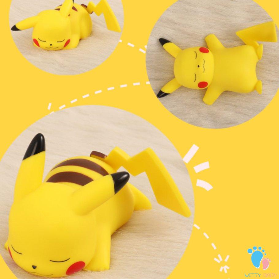 Night Light Creative Cartoon Pikachu Soft Bedroom Bedside Lamp Ornaments Luminous Toys Children's Birthday Gifts