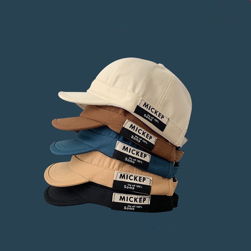 Mũ lưỡi trai THE CAPAL màu trơn in chữ phong cách hiphop Hàn Quốc