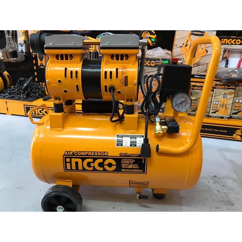 INGCO Máy nén khí không dầu 24L 0.8HP ACS175241T