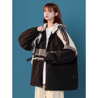 Áo khoác gió nam nữ unisex - 2 lớp form rộng - điểm nhấn 3 sọc dễ phối đồ rew2021