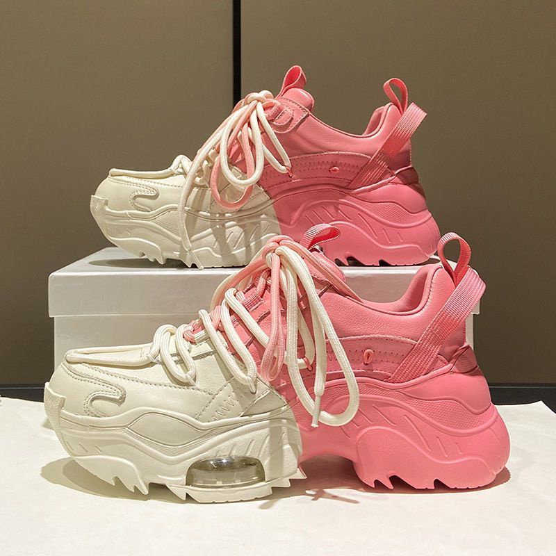 Giày Thể Thao Đế Dày Tăng Chiều Cao Màu Sắc Hợp Thời Trang Mùa Thu 2022 Cho Nữ