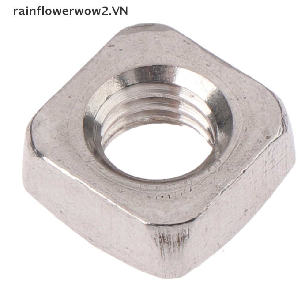 Set 20 Đai Ốc Vuông Bằng Thép Không Gỉ M3 M4 M5 M6 M8 304 Chuyên Dụng