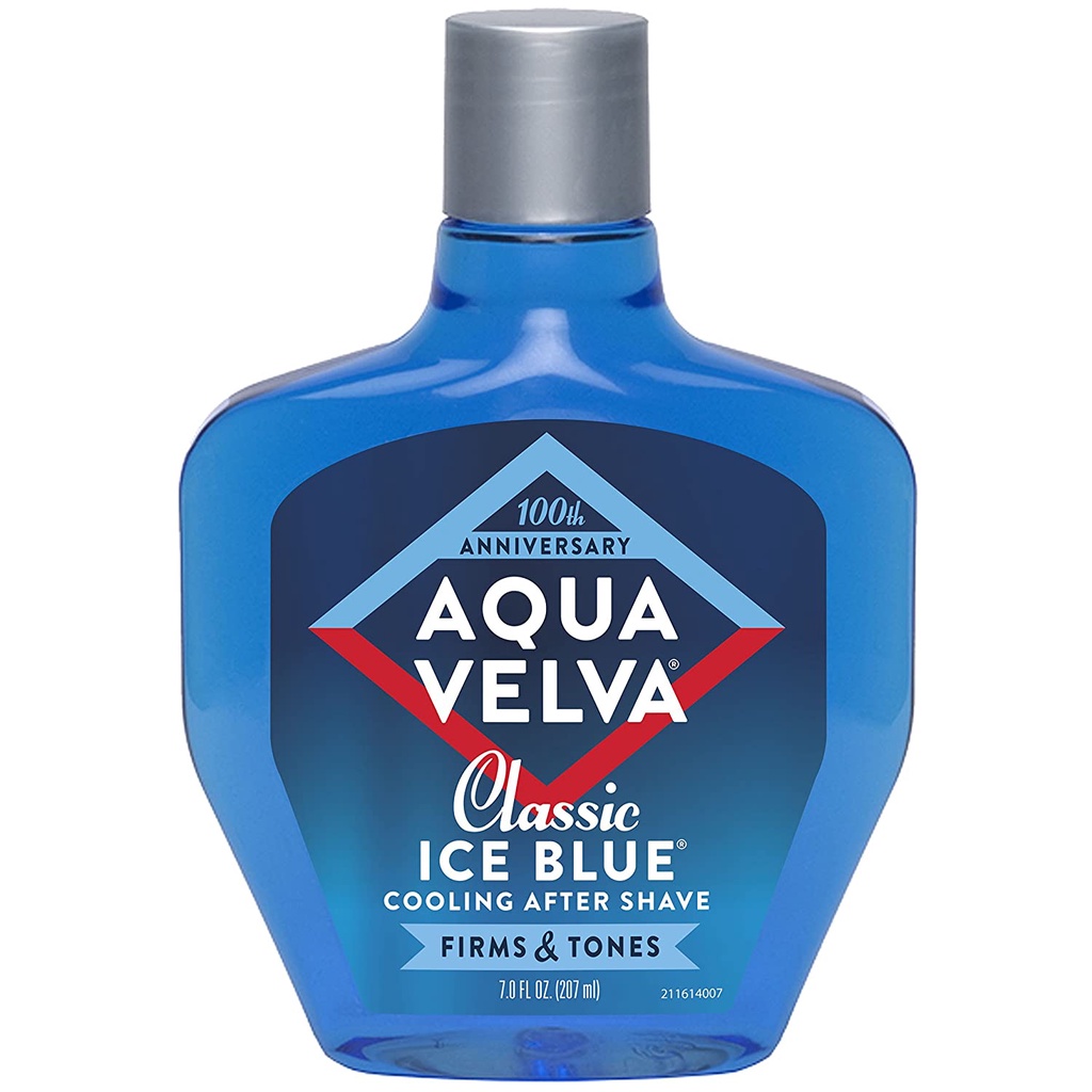 Nước hoa dùng sau khi cạo râu Aqua Velva After Shave Classic Ice Blue 207ml (Mỹ)