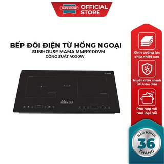  Bếp đôi điện từ hồng ngoại SUNHOUSE Mama MMB9100VN