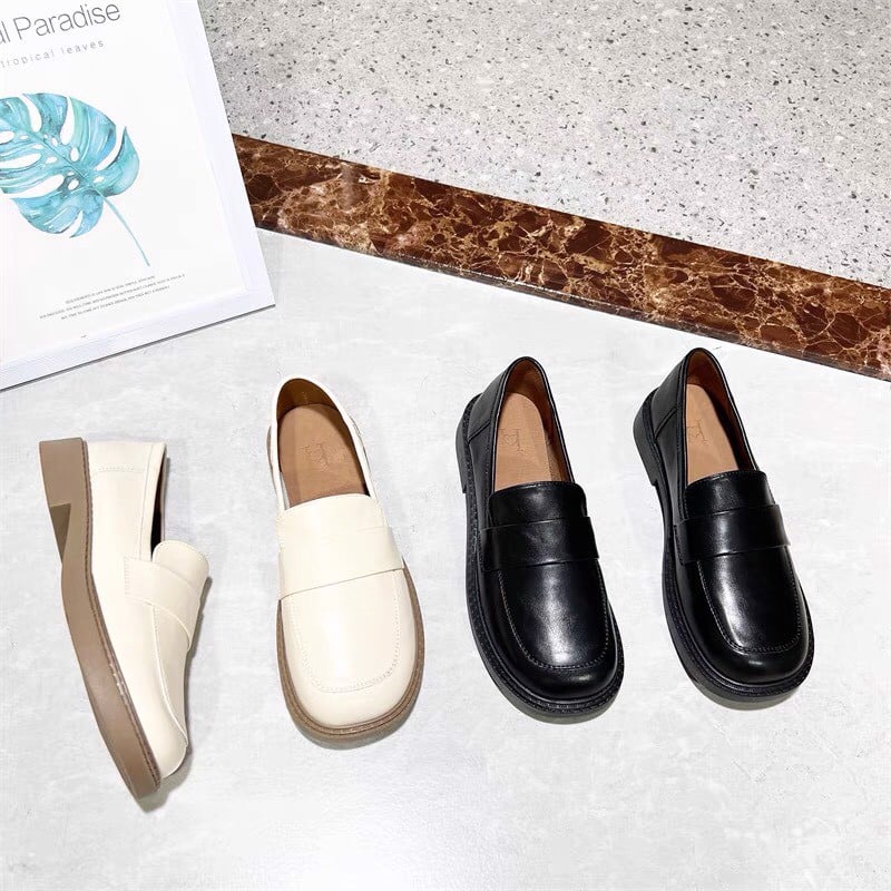 Giày Oxford Nữ Cao Cấp Hot Trend đế bệt , da mềm D877581