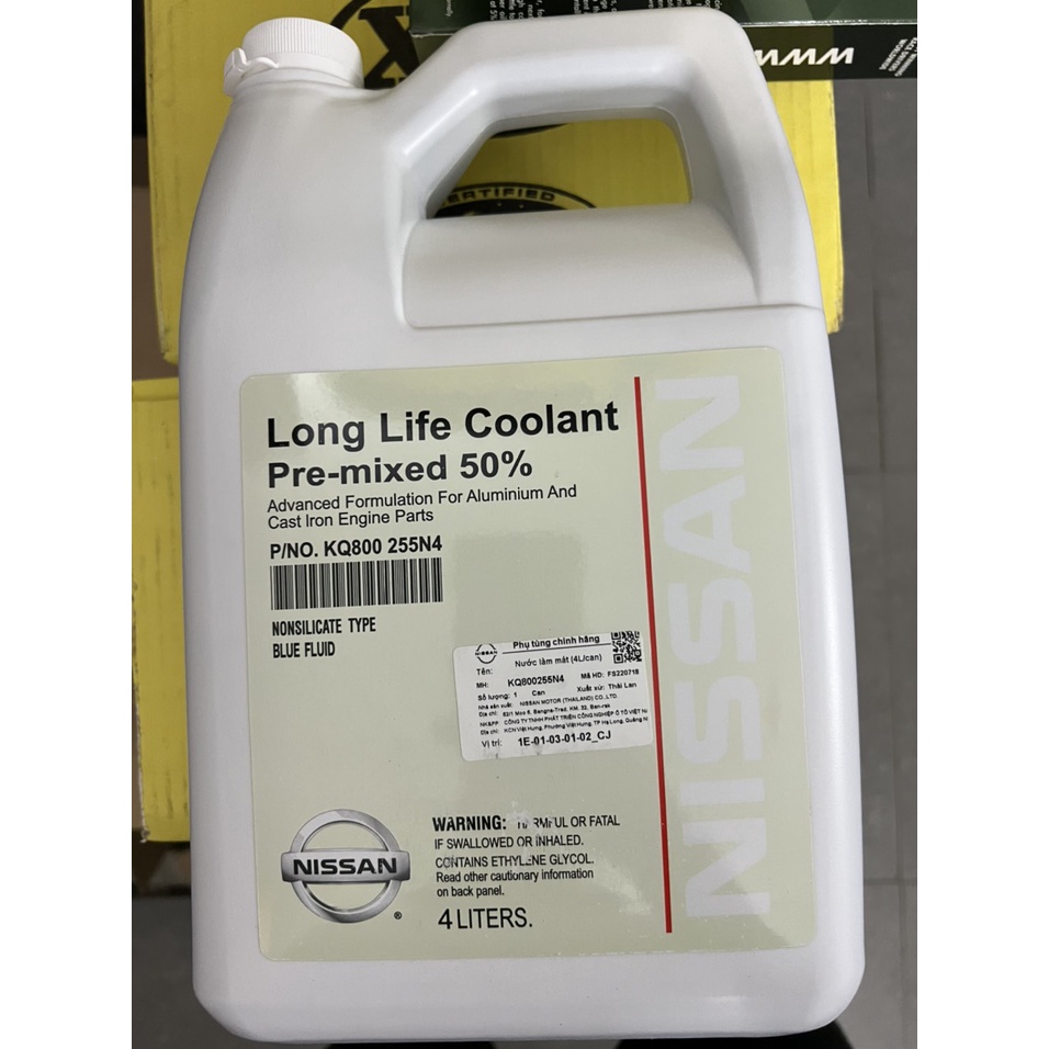 NƯỚC LÀM MÁT XANH CHÍNH HÃNG NISSAN - KQ800255N4