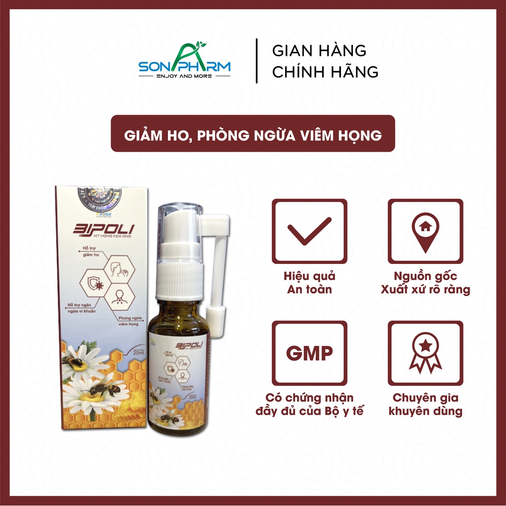 Xịt họng keo ong BIPOLI